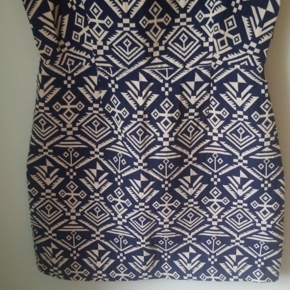 Miami Tribal Print Backless Short Dress - Size L - Picture 3 of 8